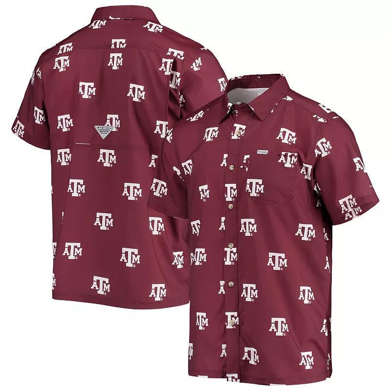 Columbia Men's Collegiate PFG Super Slack Tide Shirt - Texas A&M- Product Image