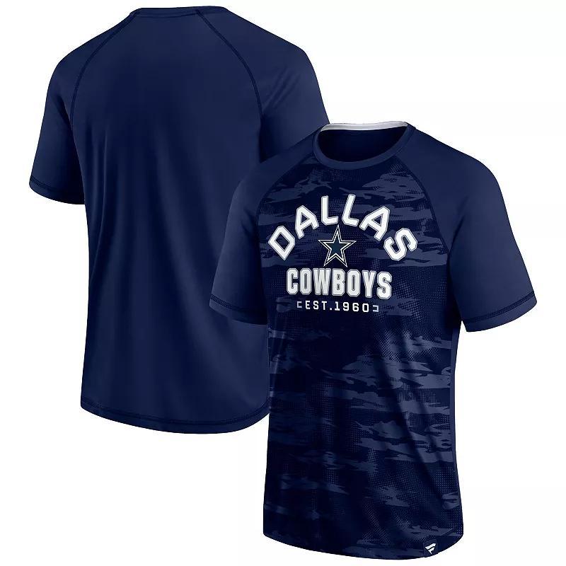 Mens Fanatics Branded Dallas Cowboys Hail Mary Raglan T-Shirt Blue Product Image