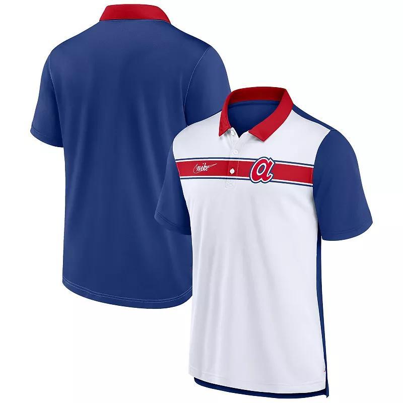 Mens Nike /Navy Boston Red Sox Rewind Stripe Polo Product Image