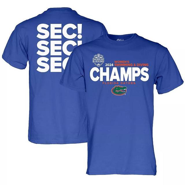 Unisex 84 Royal Florida Gators 2024 SEC Womens Swimming & Diving Champions T-Shirt, Adult Unisex Product Image