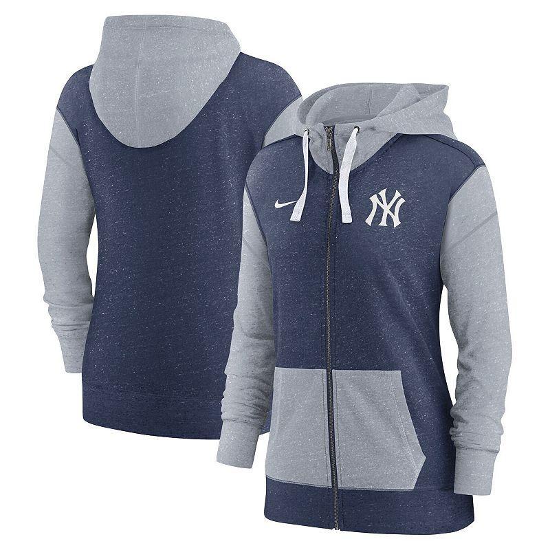 Womens Nike New York Yankees Full-Zip Hoodie Blue Product Image