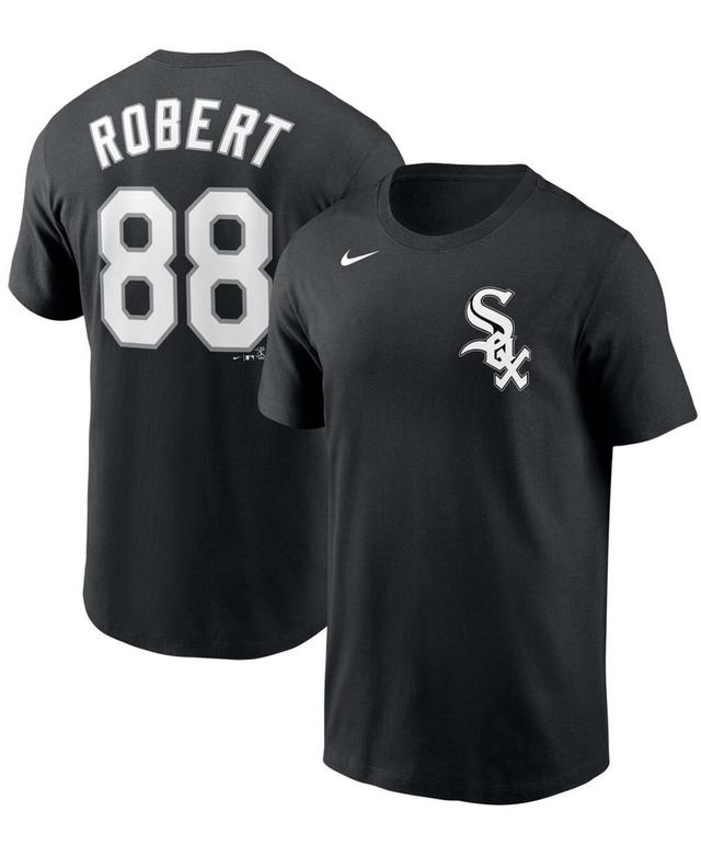 Mens Nike Luis Robert Black Chicago White Sox Name & Number T-Shirt Product Image