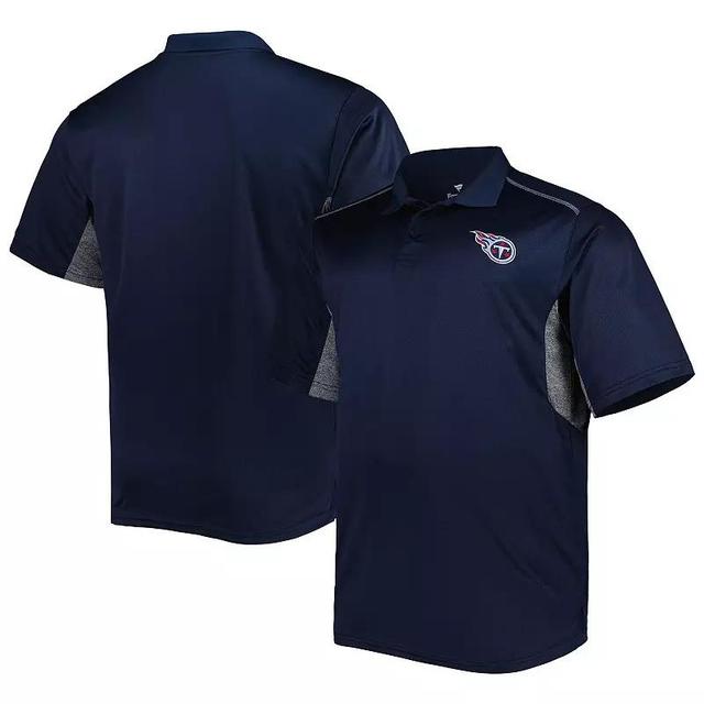 Mens Tennessee Titans Big & Tall Team Color Polo Blue Product Image