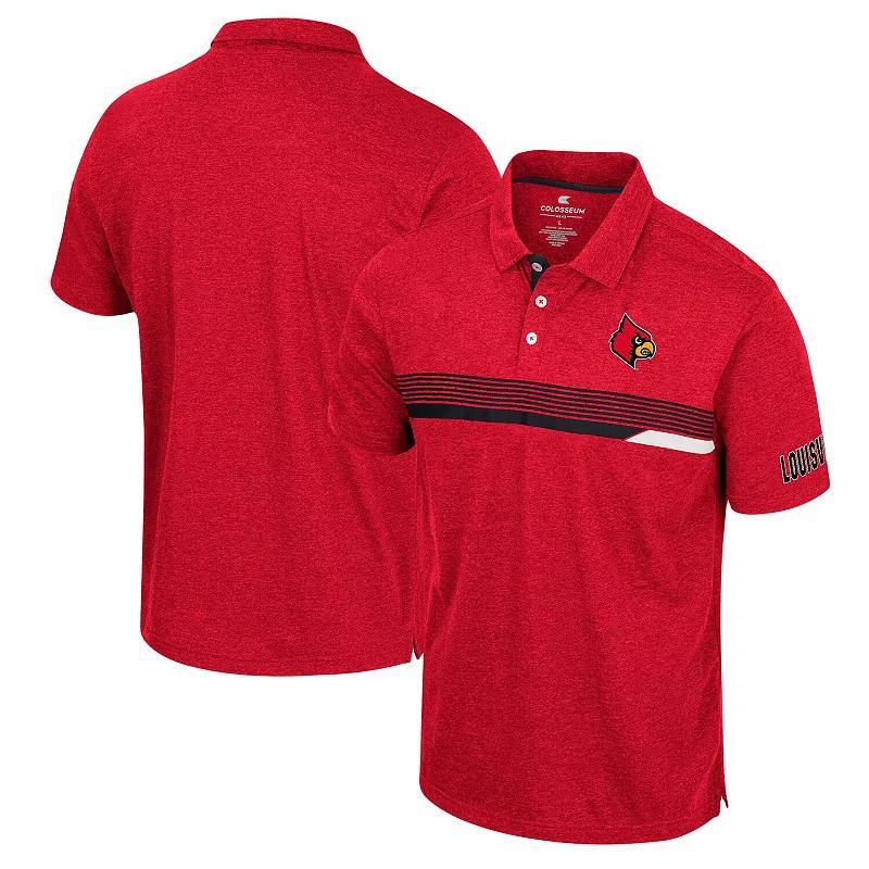 Mens Colosseum Louisville Cardinals No Problemo Polo Product Image