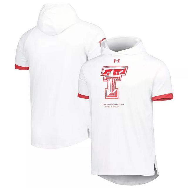 Mens Under Armour Texas Tech Red Raiders On-Court Raglan Hoodie T-Shirt Product Image