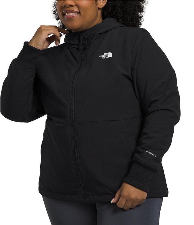 The North Face Plus Size Shelbe Raschel Soft Fleece Hoodie Neck Wind Resistant Front Zip Jacket Product Image