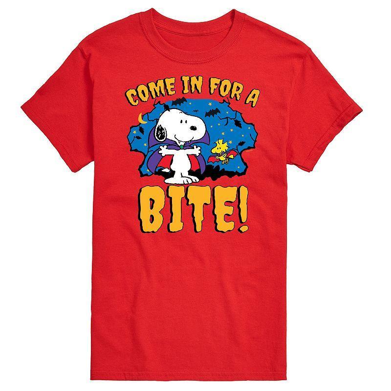 Mens Peanuts Snoopy Come In For A Bite Graphic Tee Product Image