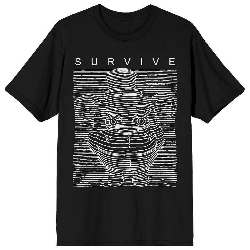 Mens Five Nights at Freddys Survive Radio Line Sketch Graphic Tee Product Image