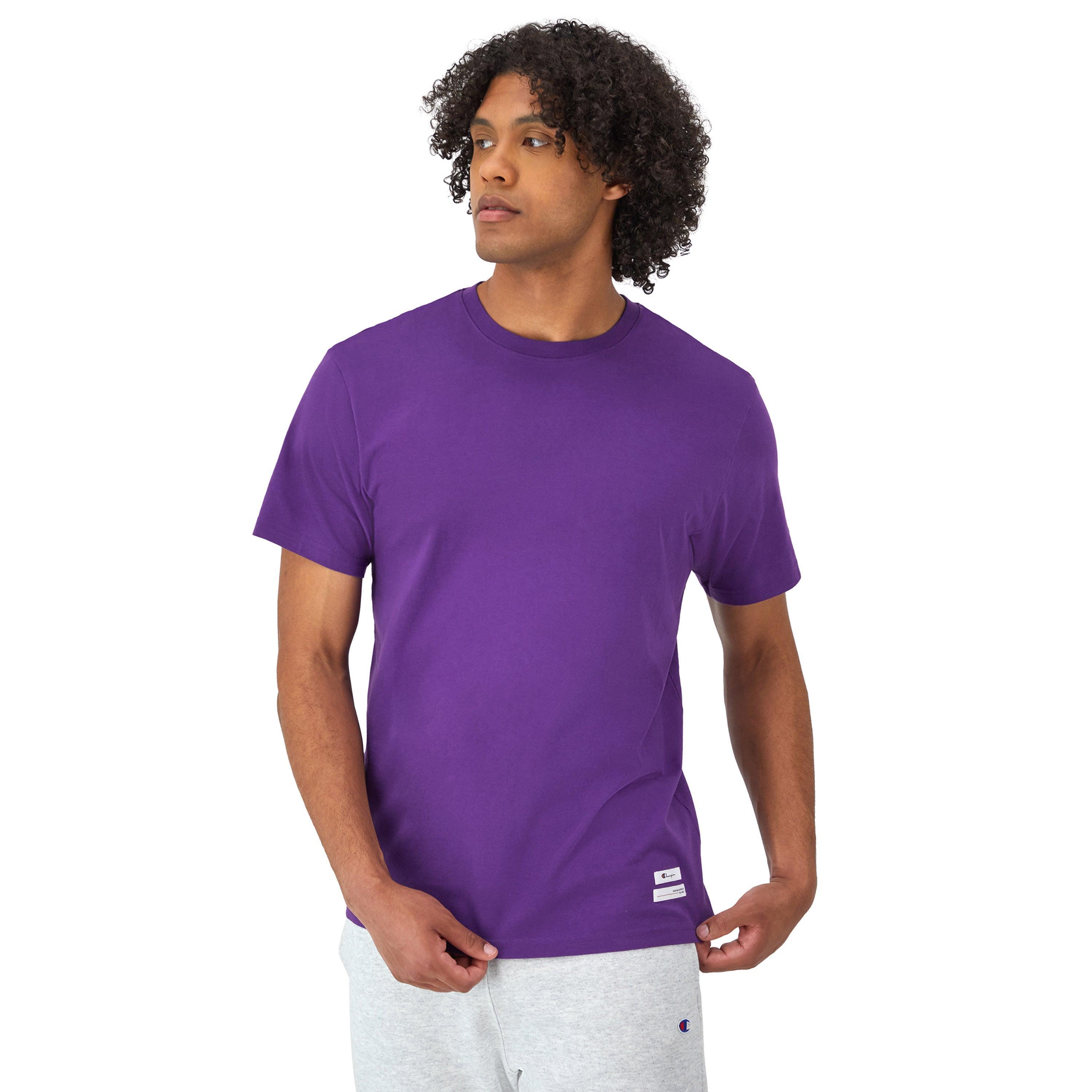 Mens Champion Rochester Short-Sleeve T-Shirt, Creating Between the Lines Washed Crocus XL Product Image