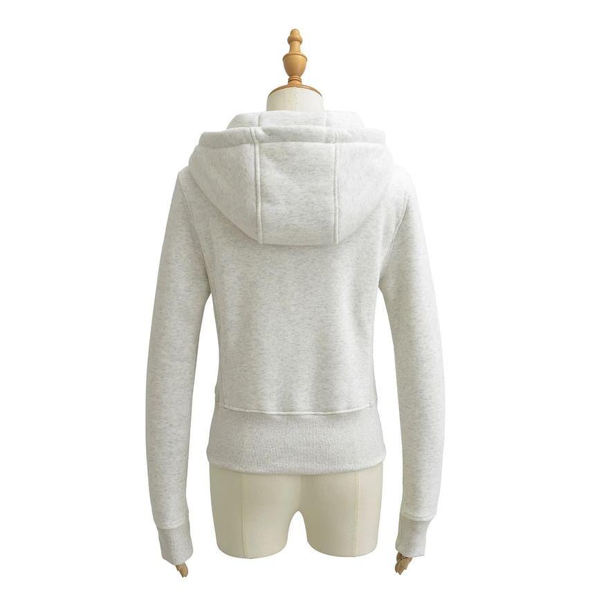 Drawstring Zip Hoodie Product Image