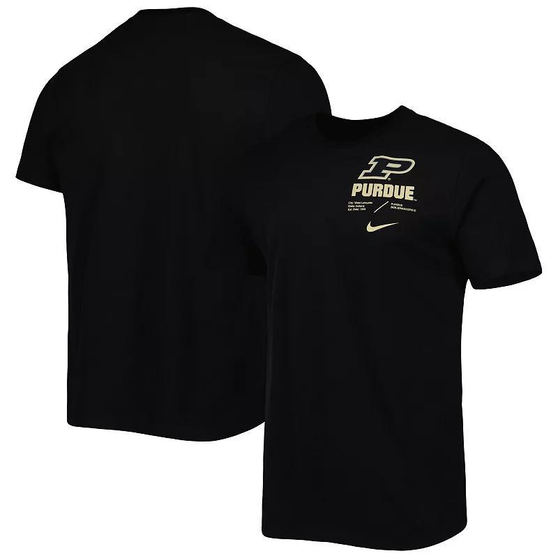 Mens Nike Purdue Boilermakers Team Practice Performance T-Shirt Product Image