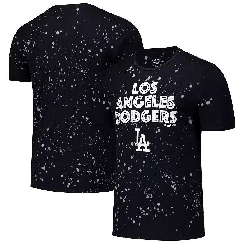 Mens Majestic Threads /White Los Angeles Dodgers Splatter T-Shirt Product Image