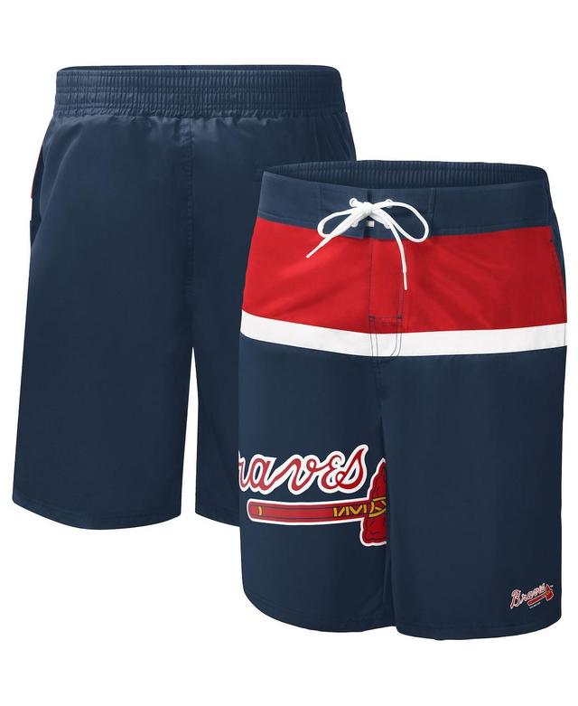 Mens G-iii Sports by Carl Banks Navy Atlanta Braves Sea Wind Swim Shorts Product Image