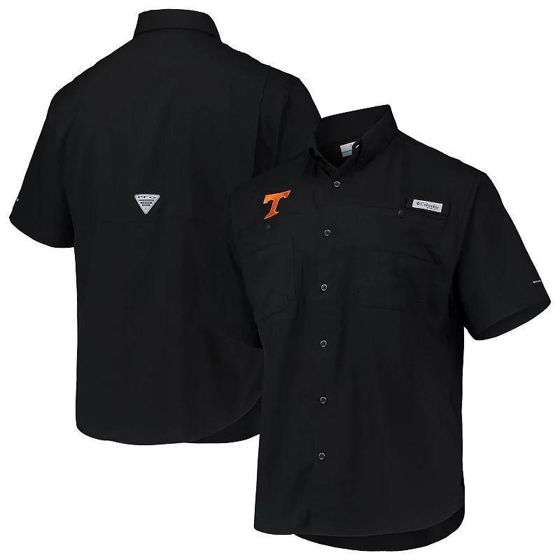 Mens Columbia Black Tennessee Volunteers PFG Tamiami Omni-Shade Button-Down Shirt Product Image