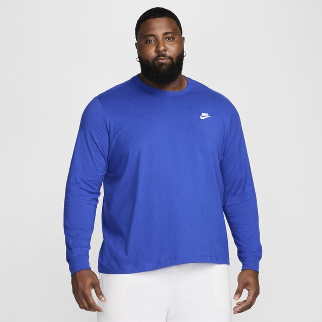 Men's Nike Sportswear Club Long-Sleeve T-Shirt Product Image