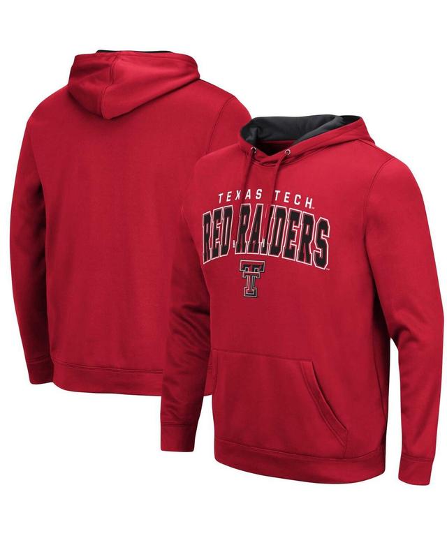 Colosseum Mens Texas Tech Red Raiders ResistancePullover Hoodie Product Image