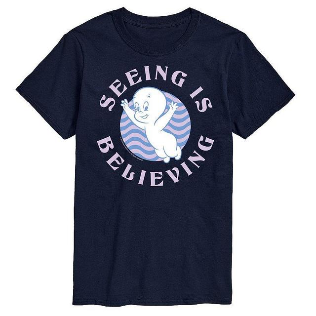 Mens Casper Seeing Is Believing Graphic Tee Blue Product Image