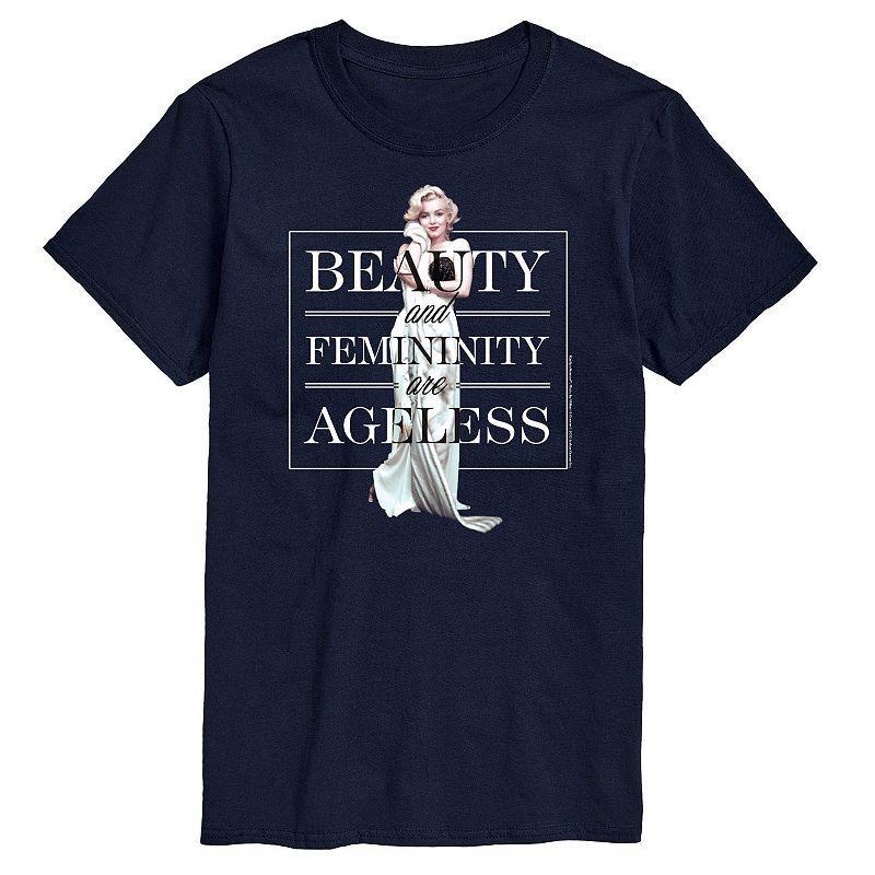 Big & Tall Marilyn Monroe Ageless Tee, Mens Blue Product Image