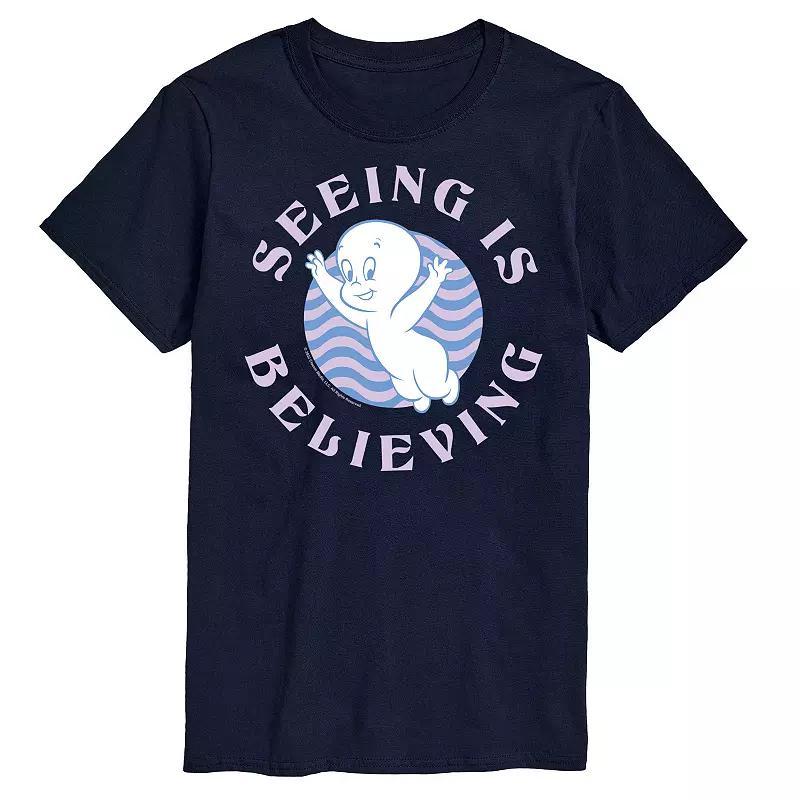 Mens Casper Seeing Is Believing Graphic Tee Blue Product Image