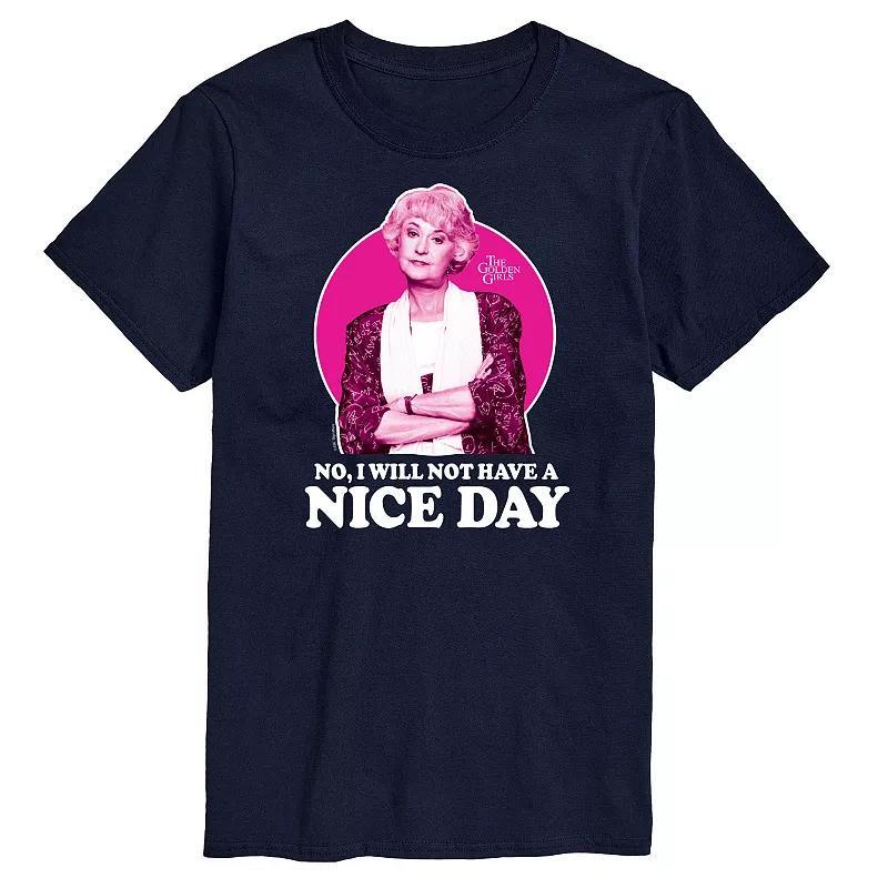 Mens Golden Girls Dorothy Nice Day Tee Blue Product Image