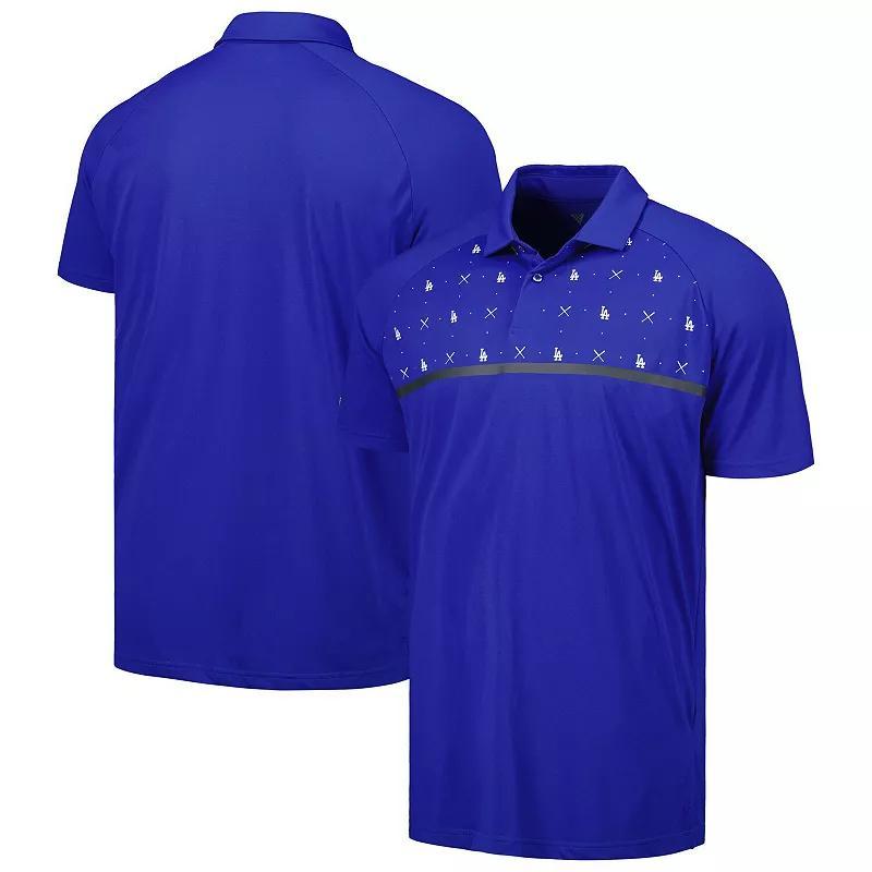 Mens Levelwear Royal Los Angeles Dodgers Sector Batter Up Raglan Polo Product Image