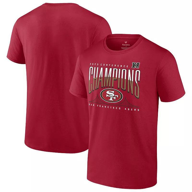 Mens Fanatics Branded Scarlet San Francisco 49ers 2023 NFC Champions Not Done Yet Big & Tall T-Shirt Product Image