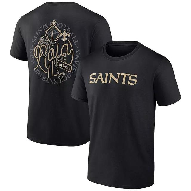 Mens Profile New Orleans Saints Big & Tall Two-Sided T-Shirt Product Image