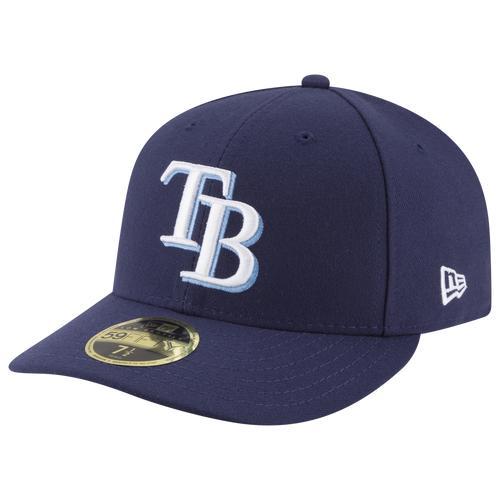 Mens New Era Tampa Bay Rays Game Authentic Collection On-Field Low Profile 59FIFTY Fitted Hat Blue Product Image