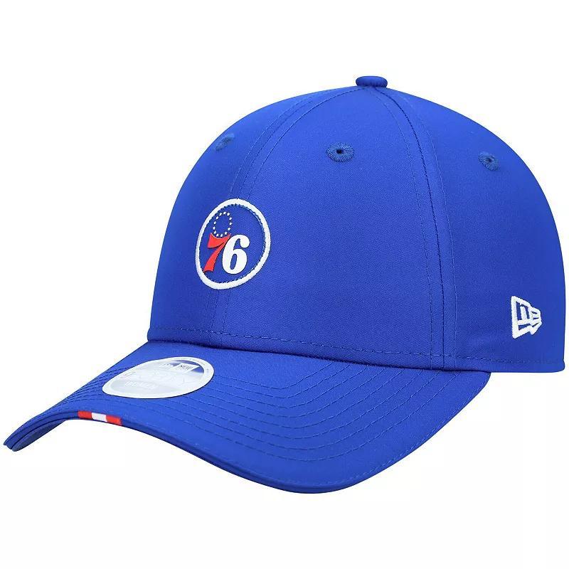 Womens New Era Royal Philadelphia 76ers Micro Patch 9FORTY Adjustable Hat Product Image