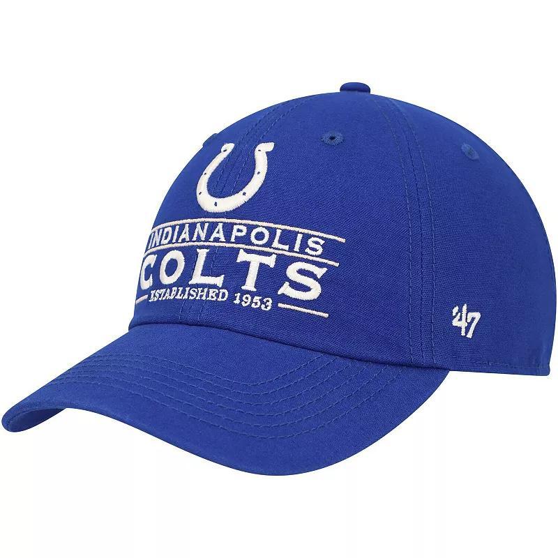 Mens 47 Royal Indianapolis Colts Vernon Clean Up Adjustable Hat Product Image