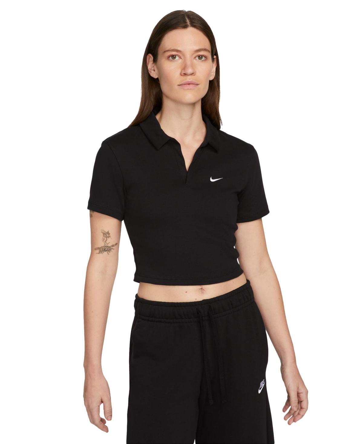 Women's Sportswear Essential Short-Sleeve Polo Top Product Image