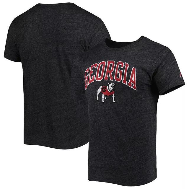 Mens League Collegiate Wear Heather Black Georgia Bulldogs 1965 Arch Victory Falls Tri-Blend T-Shirt Product Image