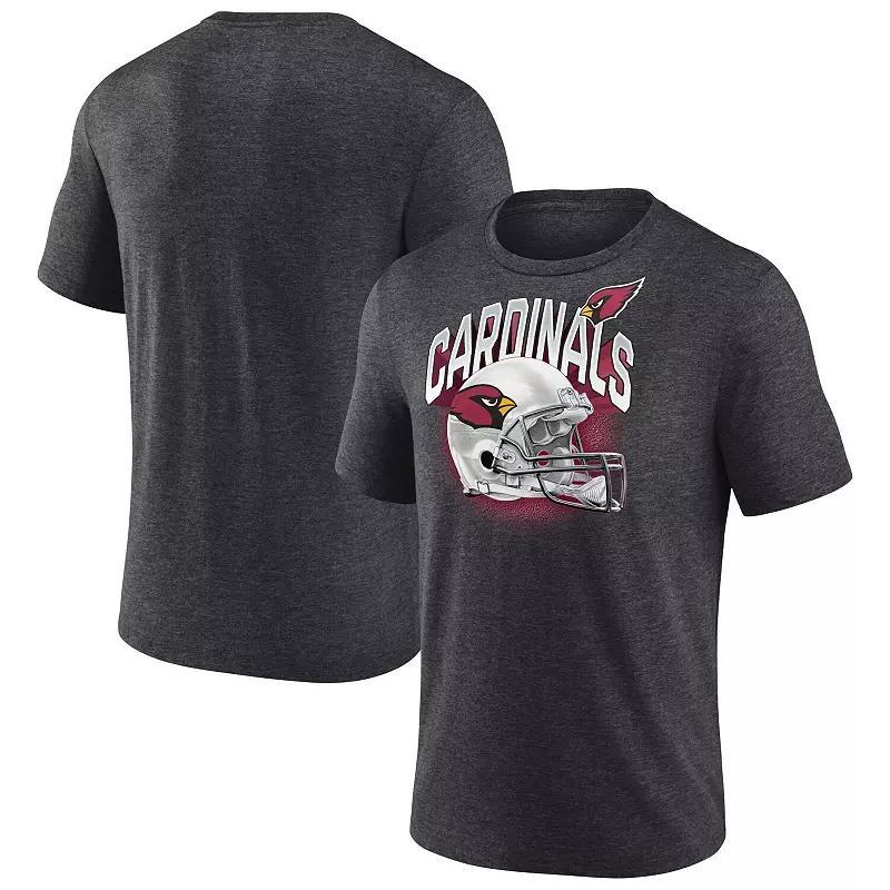 Mens Fanatics Branded Heathered Charcoal Arizona Cardinals End Around Tri-Blend T-Shirt Product Image