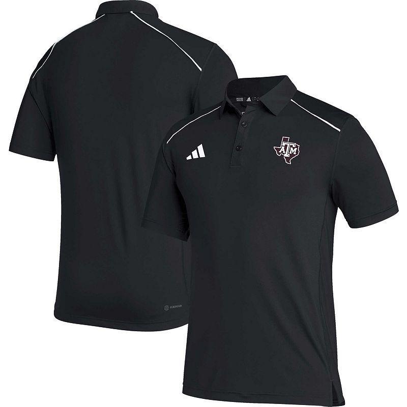 Mens adidas Red NC State Wolfpack Coaches AEROREADY Polo Product Image