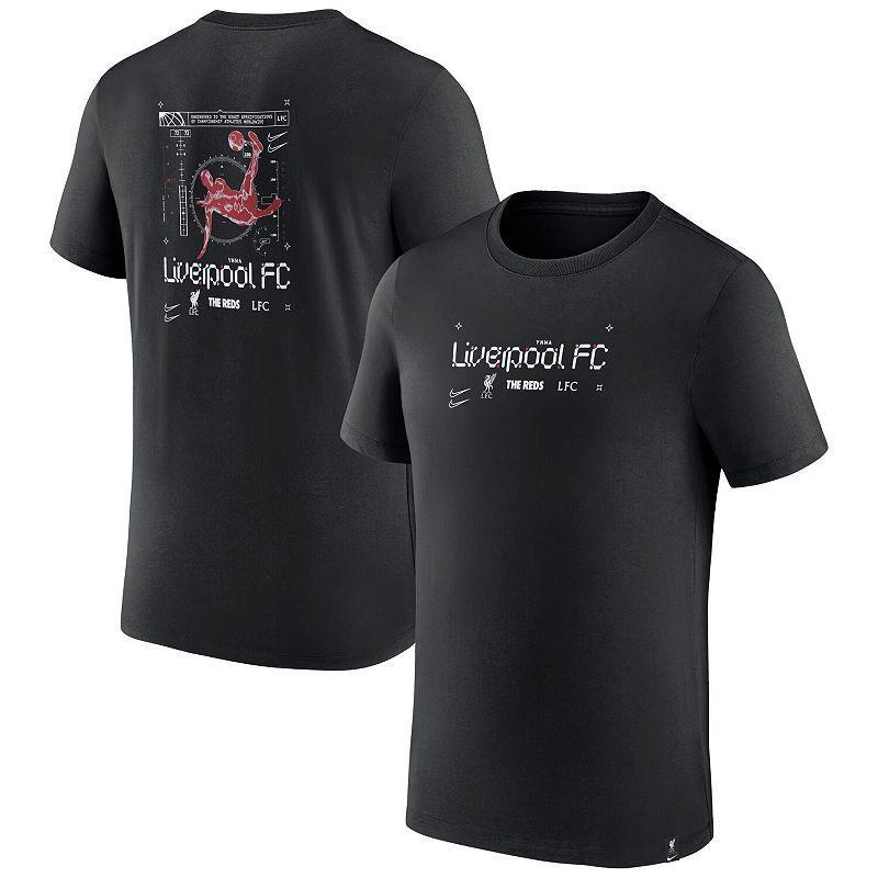 Mens Nike Black Liverpool Air Traffic T-Shirt Product Image