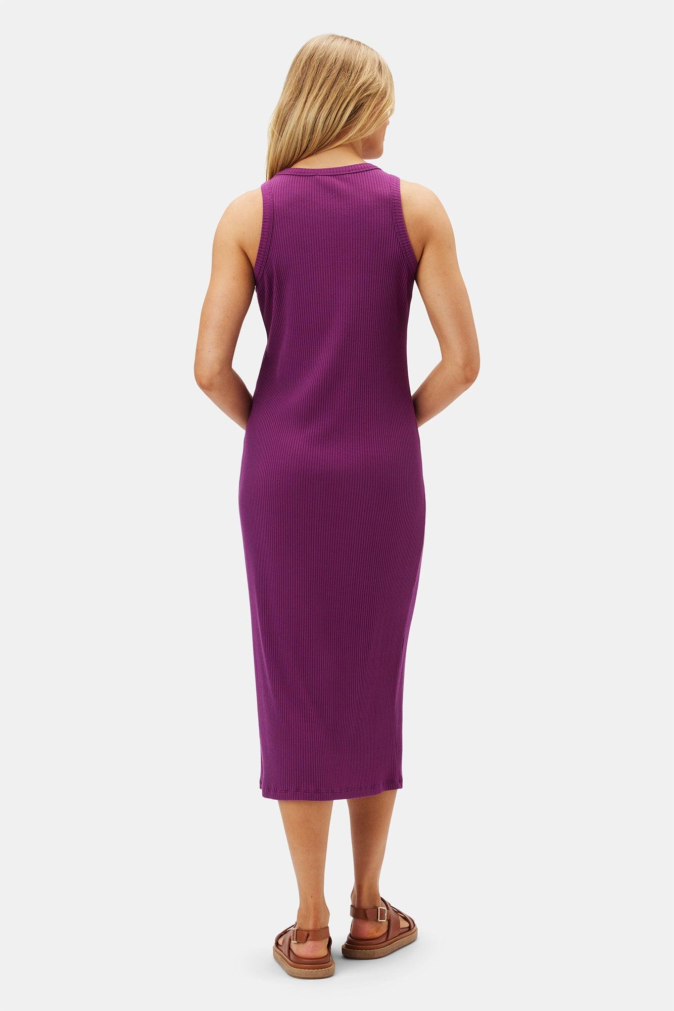 Brantley Paris Rib Dress - Mulberry Product Image