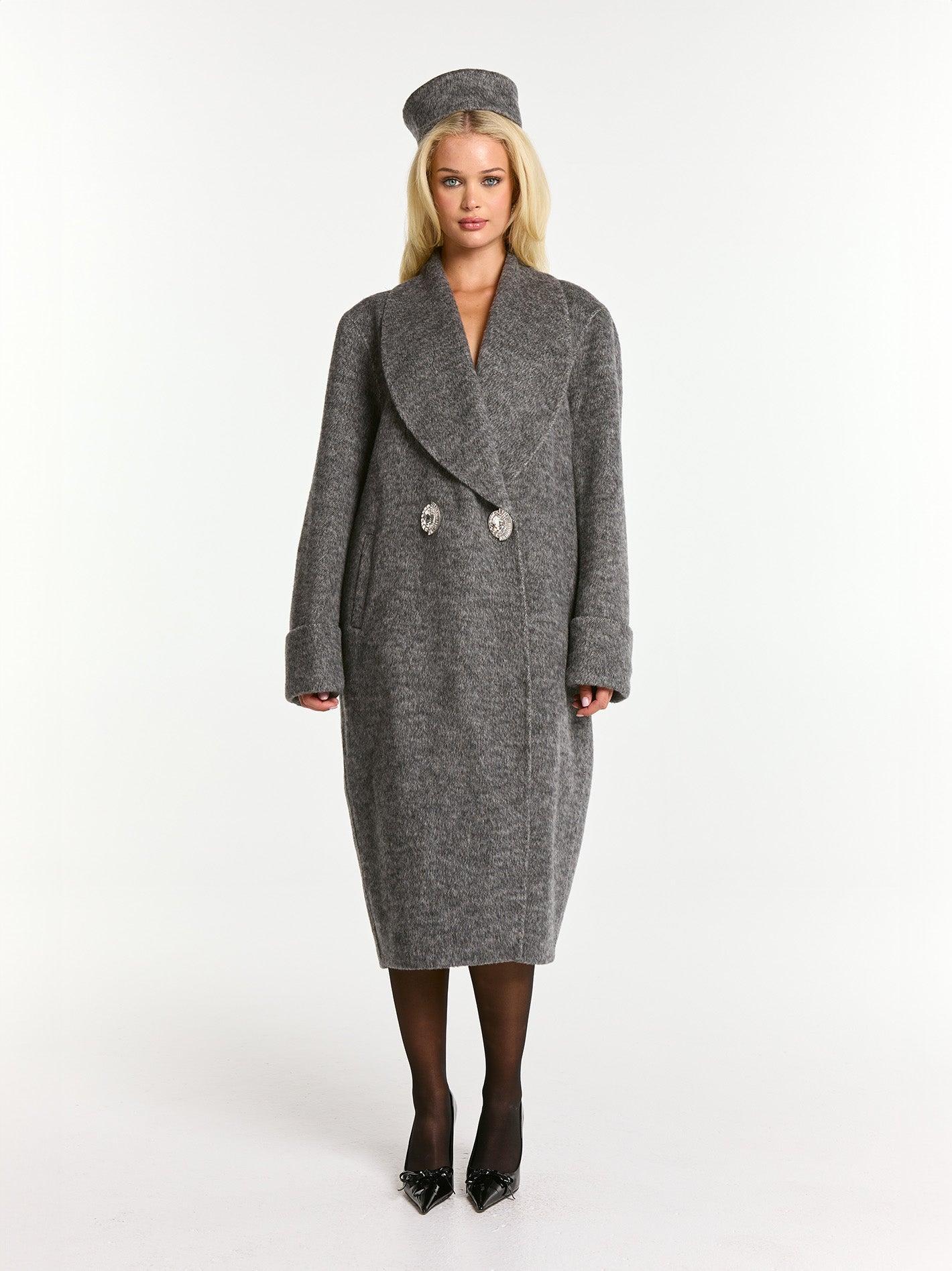 Audrina Coat (Grey) Product Image