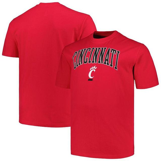 Mens Champion Cincinnati Bearcats Big & Tall Arch Over Logo T-Shirt Product Image