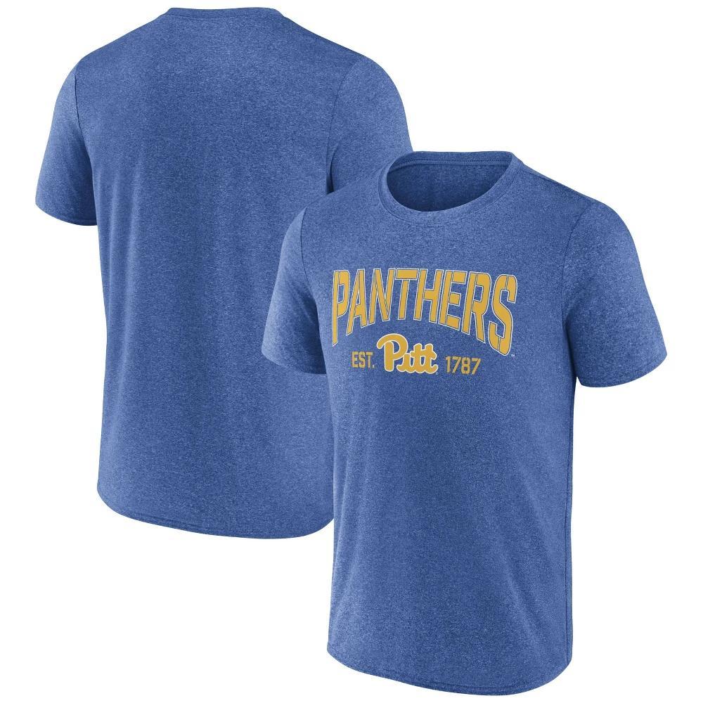 NCAA Pitt Panthers Mens Heather Short Sleeve Poly T-Shirt Product Image