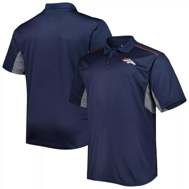 Mens Denver Broncos Big & Tall Team Color Polo Blue Product Image