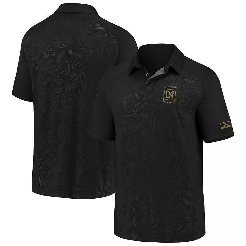 Mens Fanatics Branded Black LAFC Iconic Defender Polo Product Image