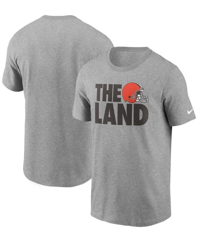 Mens Nike Heathered Gray Cleveland Browns Hometown Collection The Land T-Shirt Product Image