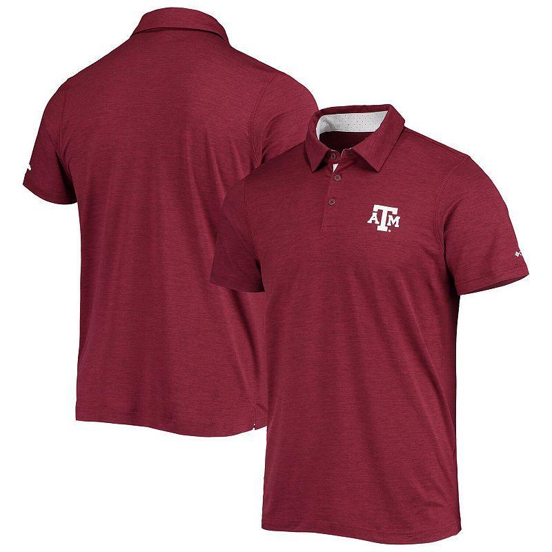 Mens Maroon Texas A&M Aggies Tech Trail Space-Dye Omni-Shade Polo Shirt Product Image