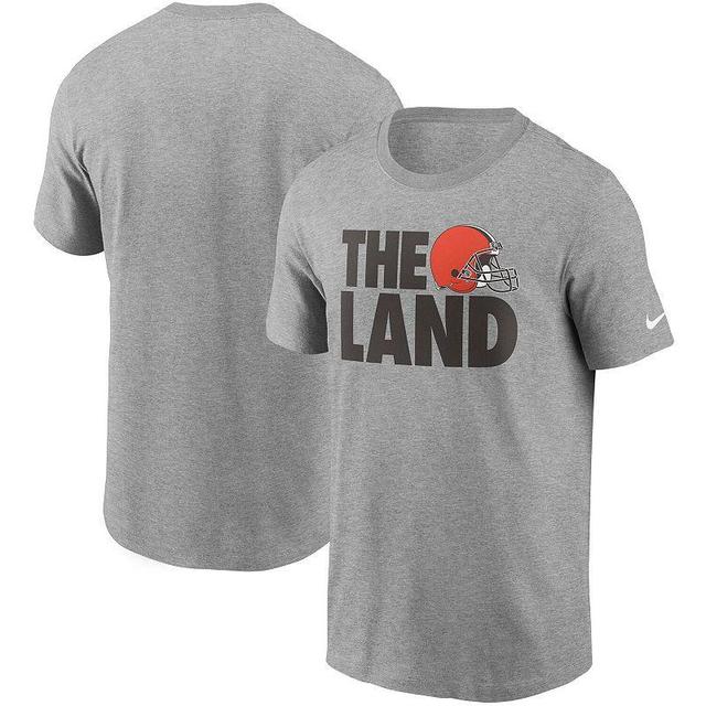 Mens Nike Heathered Gray Cleveland Browns Hometown Collection The Land T-Shirt Product Image