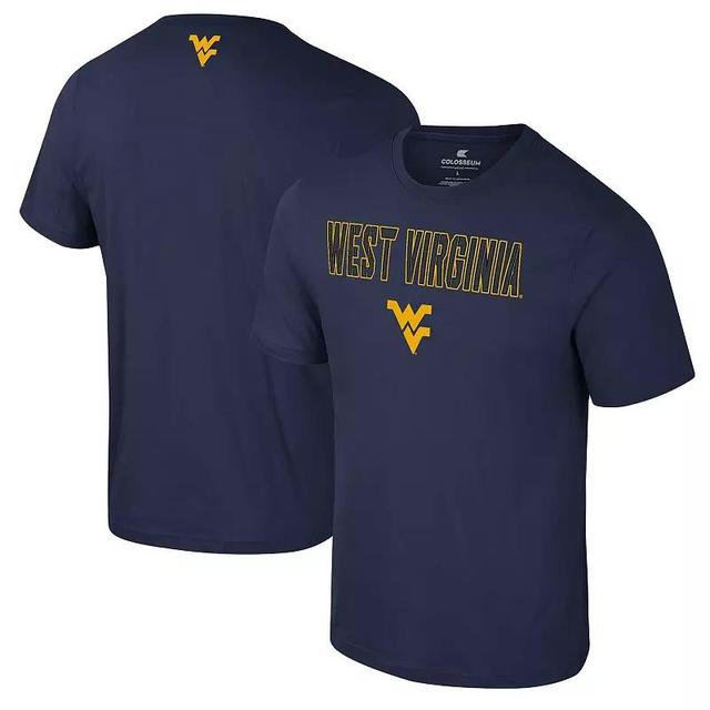 Mens Colosseum West Virginia Mountaineers Color Pop Active Blend T-Shirt Blue Product Image