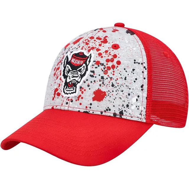 Mens Colosseum Gray Nc State Wolfpack Love Fern Trucker Snapback Hat - Gray Product Image