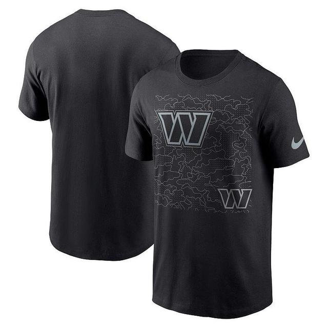 Mens Nike Black Washington Commanders RFLCTV T-Shirt Product Image