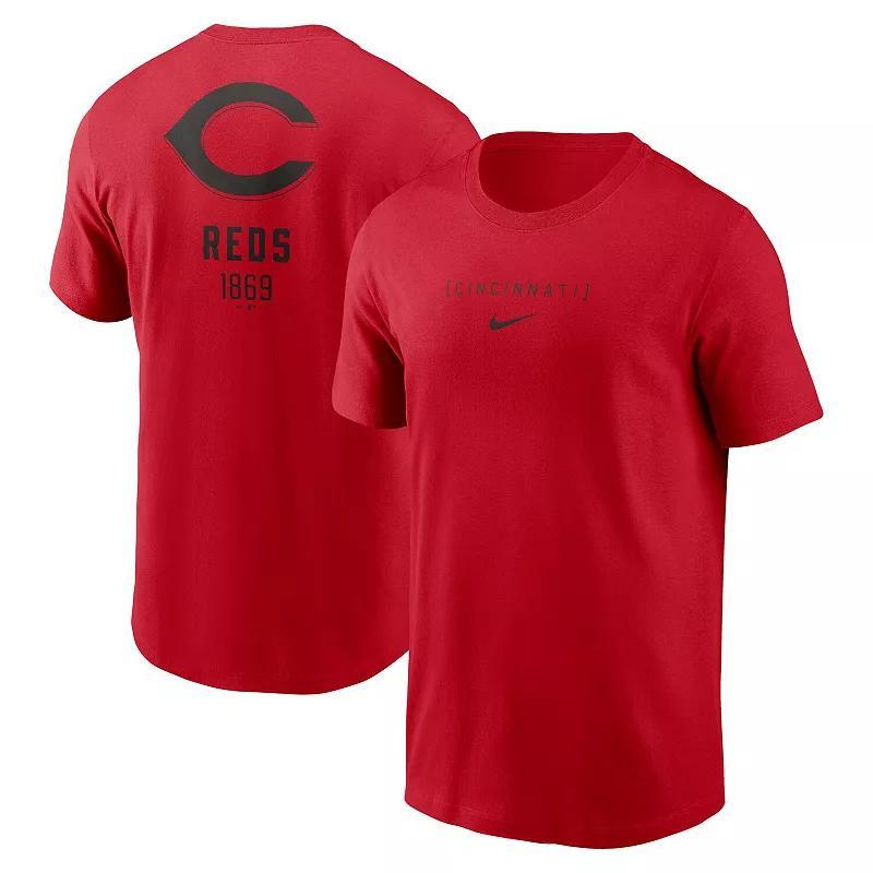 Cincinnati Reds Large Logo Back Stack Nike Men's MLB T-Shirt Product Image