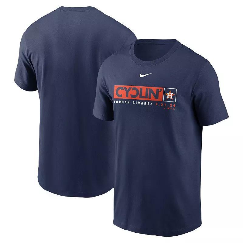 Mens Nike Yordan Alvarez Houston Astros Hit For The Cycle T-Shirt Blue Product Image