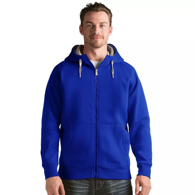 Mens Antigua Victory Full-Zip Hoodie Dark Green Product Image